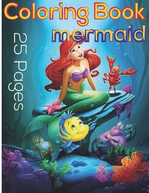 Mermaid - Coloring Book: Relaxing Coloring Pages - 25 Paper - Amazing Patterns image number 0