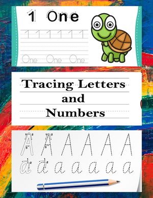 Tracing Letters and Numbers: Alphabet workbook for preschoolers pre k and kindergarten letter book letter books kids ages 3-5 /5.8"x11" 77 pages pr image number 0