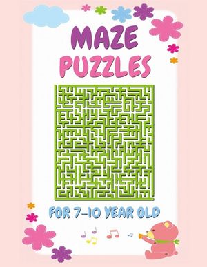 Maze Puzzles For 7-10 Year Olds: Large Print Fun Maze Activity Book For Kids With Solutions image number 0
