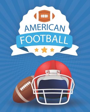 American Football: Coloring Book - A Coloring and Activity Book for Girls and Boys ( Teams - Players - Logos and More ) image number 0