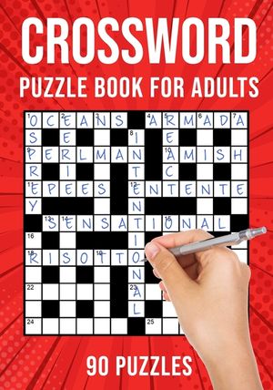 Crossword Puzzle Books for Adults: Quick Cross Word Puzzles Activity Book - 90 Puzzles (US Version) image number 0