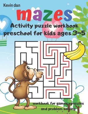 Mazes - Activity Puzzle Workbook - preschool for kids - ages 3-5 - workbook for games - puzzles and problem solving: A fun gift idea for children - 3- image number 0