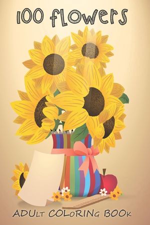 Adult Flower Coloring Book: Journal - Notebook gifts, inspirational coloring books for adults, best colored pencils, advanced coloring books image number 0