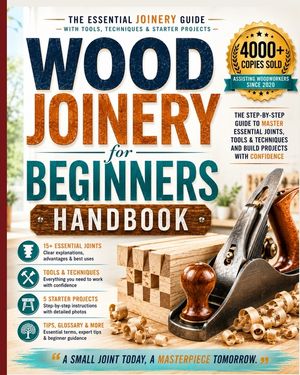 Wood Joinery for Beginners Handbook: The Essential Joinery Guide with Tools, Techniques, Tips and Starter Projects image number 0