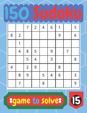 150 Sudoko game to solve: game for beginner. image number 0