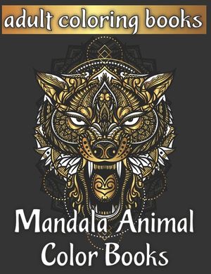 Adult coloring books mandala animal color books image number 0