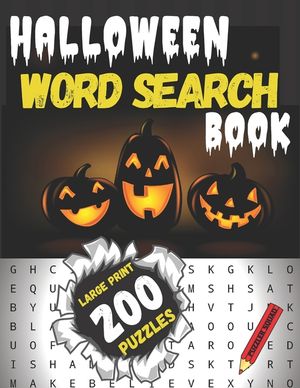 Halloween Word Search Book: Large Print Word Search Puzzles for Adults and Teens Make Great Halloween Gifts and Party Favors for Women, Men, Girls image number 0