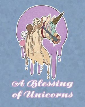 A Blessing of Unicorns: A Book of beautiful and unique unicorn designs for you to color image number 0