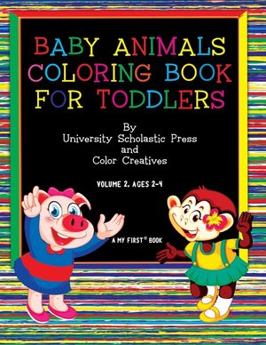 Baby Animals Coloring Book for Toddlers: Volume 2, Ages 2-4 image number 0