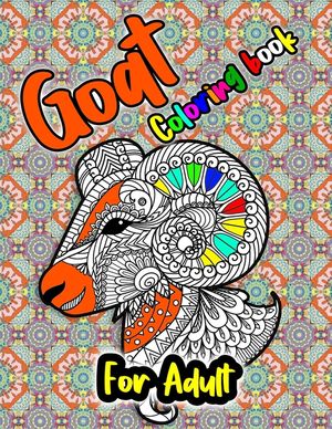 Goat Coloring Book: Wonderful Adult Coloring Books for Goat lover - Goat Coloring Patterns (farm animal coloring book) image number 0