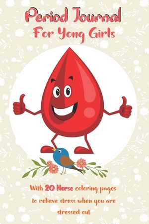 period journal for young girls: menstrual cycle tracker for young girls and teens to keep track of your period symptoms and relieve stress . image number 0