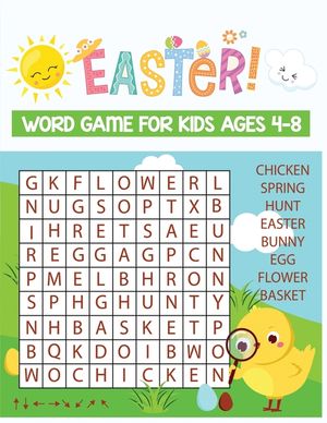 Easter word game for kids ages 4-8: An Amazing Easter Themed Puzzle Activity Book for Kids, Fun Children's Easter Holiday Gift Kids image number 0