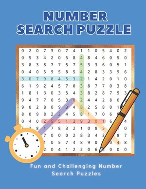 Number Search Puzzle Book: Hours of brain-boosting entertainment for adults and kids image number 0