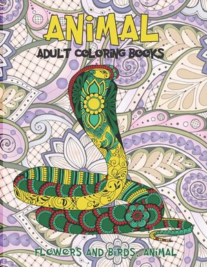 Adult Coloring Books Flowers and Birds, Animal image number 0