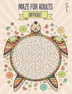 Maze for Adults Difficult: Maze puzzle book for adults - 100 Difficult Mazes and Labyrinth - Big book of mazes for adults - Can you escape the ma image number 0