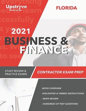 2021 Florida Business and Finance Contractor Exam Prep: 2021 Study Review & Practice Exams image number 0