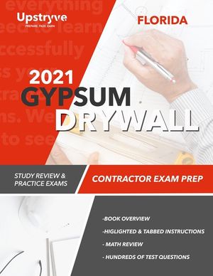 2021 Florida Gypsum Drywall Contractor Exam Prep: Study Review & Practice Exams image number 0