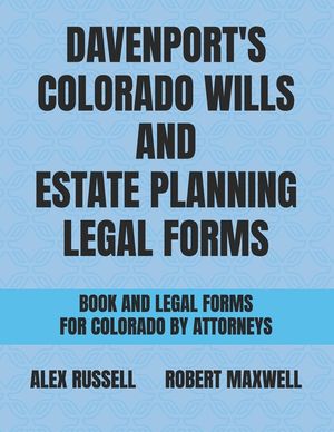 Davenport's Colorado Wills And Estate Planning Legal Forms image number 0