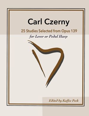 Carl Czerny 25 Studies for Lever or Pedal Harp: Selected from Opus 139 image number 0