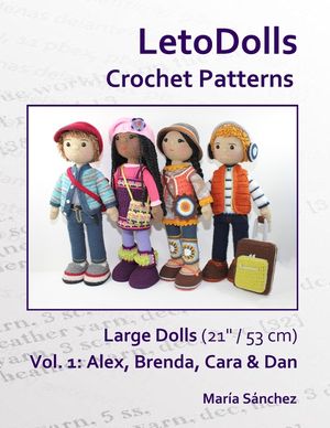LetoDolls Crochet Patterns Large Dolls (21" / 53 cm) Vol. 1: Alex, Brenda, Cara & Dan image number 0
