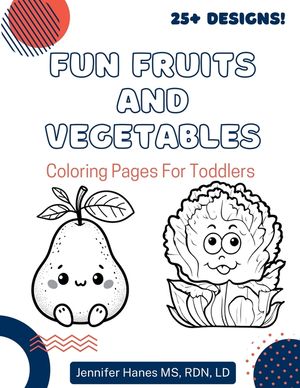 Fun Fruits and Vegetables: Coloring Pages for Toddlers image number 0