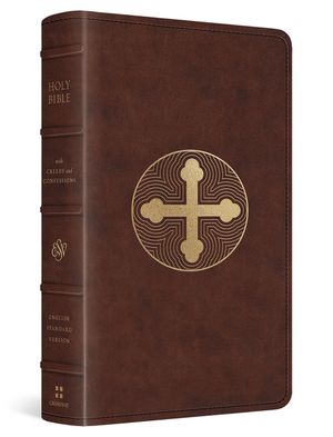 ESV Bible with Creeds and Confessions (Trutone, Brown, Cross Trefoil Design) image number 0