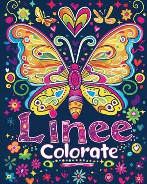 Linee colorate: Linee e Colori - Attivit&agrave; rilassante di colorazione di farfalle per bambini image number 0
