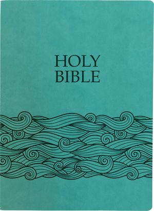 Kjver Holy Bible, Wave Design, Large Print, Coastal Blue Ultrasoft: (King James Version Easy Read, Red Letter) image number 0