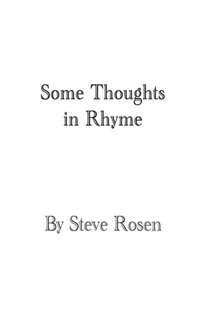 Some Thoughts in Rhyme image number 0