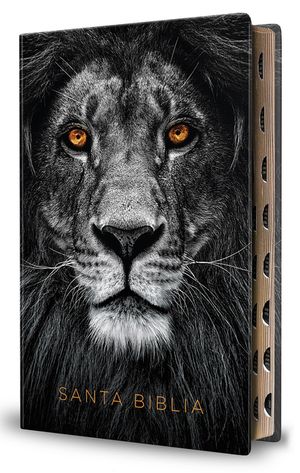 Biblia Reina Valera 1960 Letra Grande. Biblia Le&oacute;n S&iacute;mil Piel &Iacute;ndice / Spanish B Ible Rvr 1960 Handy Size Large Print Imitation Leather Lion of Judah image number 0