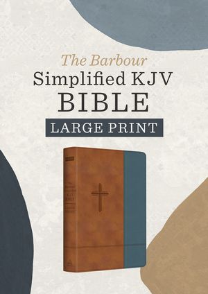 The Barbour Simplified Kjv--Large Print [Rust & Stone Cross] image number 0