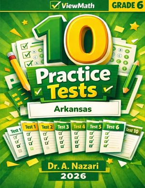 10 Arkansas ATLAS Grade 6 Math Practice Tests: The Ultimate Test Prep Collection with Answer Explanations image number 0