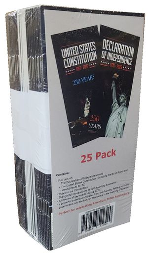 Pocket Declaration & Constitution - 250th Anniversary Edition (25-Pack) image number 0