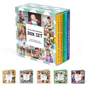 We Are Little Feminists Box Set: Families, How We Eat, On-The-Go, Celebrations, & Hair: Diverse, Inclusive, & Intersectional Board Books image number 0