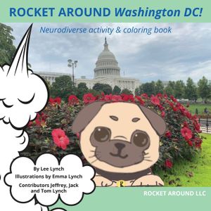 Rocket Around Washington DC! Neurodiverse activity & coloring book image number 0