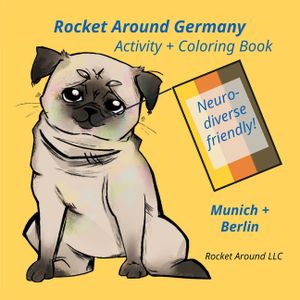Rocket Around Germany Activity and Coloring Book: Neurodiverse Friendly image number 0