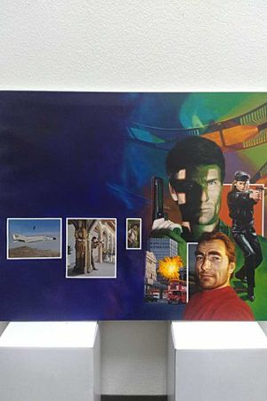 Mack Bolan #46: "Precision Kill" Original cover art painting by Michael Herring image number 0