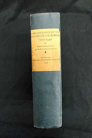 A Bibliography of the History of California 1510-1930 2 volumes in 1 image number 0