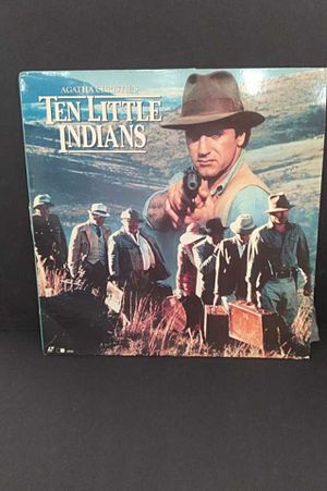 Laserdisc of Agatha Christie's TEN LITTLE INDIANS with Donald Pleasence, Brenda Vaccaro, Frank Stallone, Herbert Lom, Sarah Maur Thorp, Warren Berling image number 0