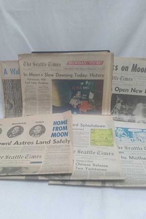 The Seattle Times Newspapers - July 1969 Bundle - Apollo 11 image number 1