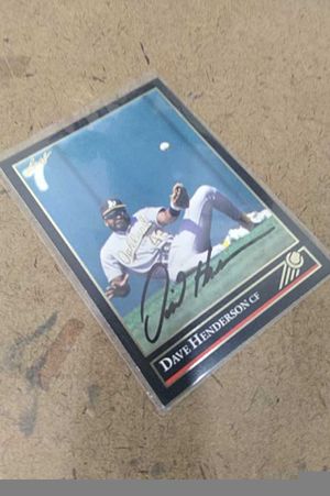 Autographed Dave Henderson Baseball Card image number 0