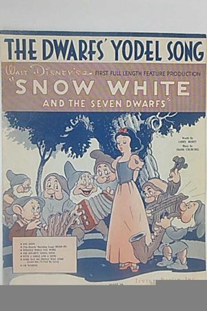 The Dwarfs' Yodel Song from Walt Disney's first feature leangth production "Snow White And the Seven Dwarfs" sheet music image number 0