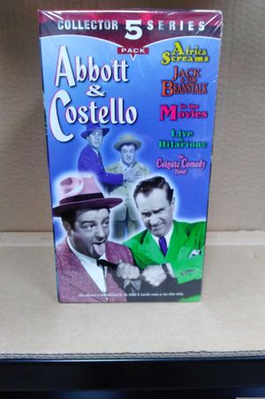 Abbott & Costello Gift Set (Africa Screams/Jack & The Beanstalk/In The Movies/Live & Hilarious/The Colgate Comedy Hour) [VHS] image number 0