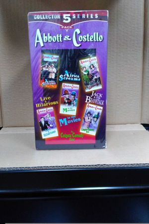 Abbott & Costello Gift Set (Africa Screams/Jack & The Beanstalk/In The Movies/Live & Hilarious/The Colgate Comedy Hour) [VHS] image number 2