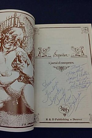 SEQUITUR: A JOURNAL OF CONSEQUENCES, PREMIERE ISSUE image number 1