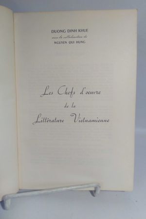 Les Chefs D'Oeuvre de la Litterature Vietnamienne image number 1