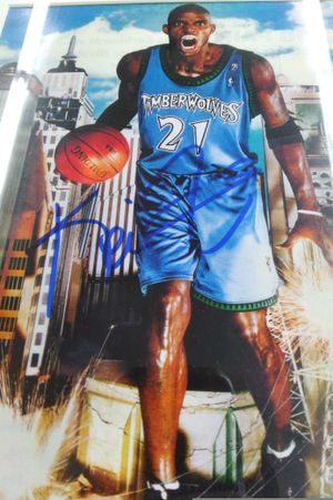 Kevin Garnett Got Milk Poster - Signed image number 1