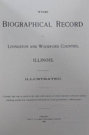 Biographical Record of Livingston and Woodford Counties, Illinois image number 2