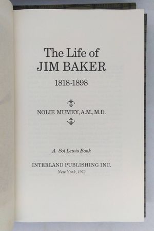 The Life of Jim Baker 1818-1898 image number 2