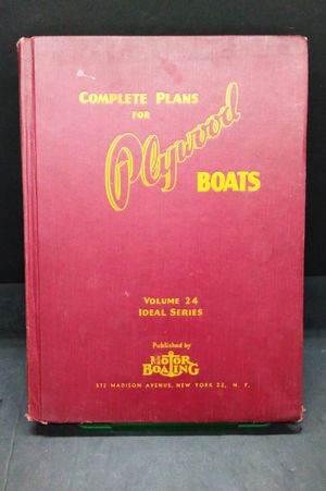Ideal Series # 24: Plans for Plywood Boats : A Collection of Small Boat Designs Especially Prepared for Construction with Waterproof Marine Plywood image number 0
